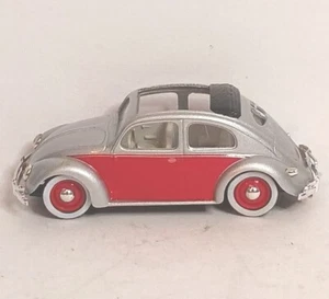Vitesse Volkswagon VW Beetle Diecast 1:64 Silve Red Vintage Excellent Condition - Picture 1 of 9