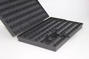 Scatola IC SMD cassaforte ESD con 144 contenitori antistatici organizzatore SMD SMT diodo transistor - Foto 1 di 4