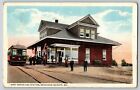 Postcard Post Office And Trolley Station - Braddock Heights Maryland