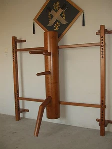 Wing Tsun, Wing Chun, Ving Tsun Holzpuppen mit verstellbarer Höhe - Bild 1 von 11
