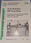 1978/79 DDR Oberliga BSG Chemie Bhlen - FC Rot-Wei-Erfurt