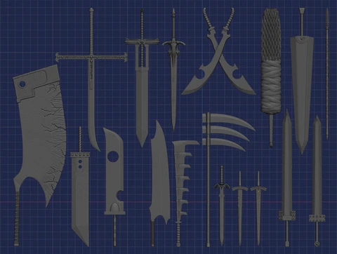 Anime & Video Game Weapon Collection - 1:18th, 1:12th Scales Cover