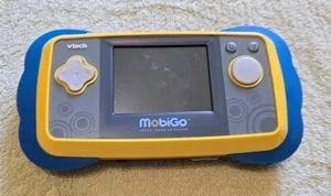 Vtech Mobigo Blue Yellow Handheld Touch Screen Learning System **Please Read** - Picture 1 of 8