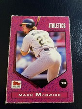 Mark McGwire Oakland A's Topps Magazine 1992 #TM94 Oddball