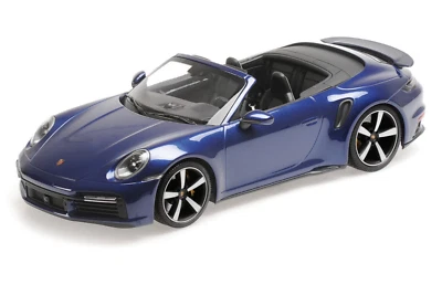 Porsche 911 992.1 Turbo S Cabriolet Gentian Blue 1:18 155069081 Minichamps 2020 Foto 1 de 4