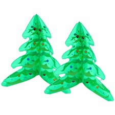 2Pcs Inflatable Christmas Tree Xmas Decorative Balloon Inflatable Party Decor