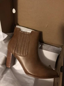 LAICIGO Women Pointed Toe Ankle Boots Chunky Block High Heel Slip On Short Chels - Picture 1 of 9