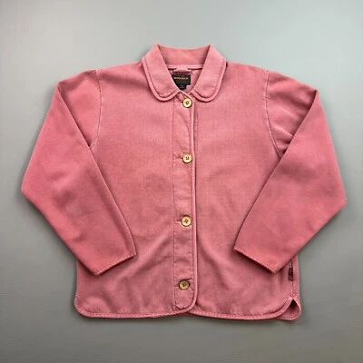 Suéter Woolrich Vintage Para Mujer Prenda Roja Teñida Polar Botón Frontal Cárdigan Foto 1 de 4