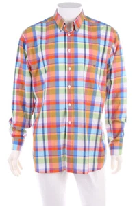Camisa de cuello abotonado GANT a cuadros con logotipo costura L multicolor #5794 - Imagen 1 de 5