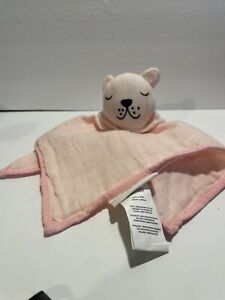 Lovey/Security Blanket Pink Teddy Pottery Barn Kids Organic Cotton