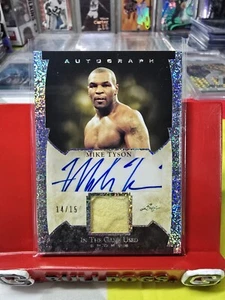 Mike Tyson 2022 Leaf Auto /15 Memorabilia Patch In The Game Used #GUA-MT1 - Picture 1 of 2