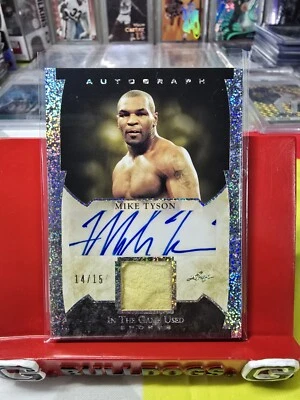 Mike Tyson 2022 Leaf Auto /15 Memorabilia Patch In The Game Used #GUA-MT1 - Image 1 of 2