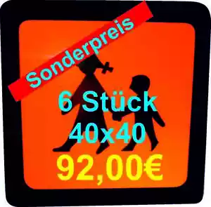 Schulbusschild Warntafeln, Magnetschilder 40 x 40cm, für Schulbus,Taxi u.s.w - Bild 1 von 1