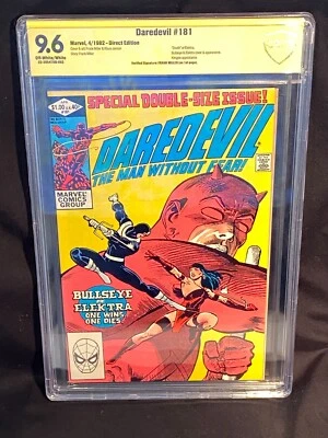 Daredevil #181 Signed by Frank Miller CBCS 9.6  Death of Elektra KEY  ISSUE - Image 1 of 3