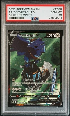 Corviknight V TG18/TG30 PSA 10 Silver Tempest Pokemon Slab - Image 1 of 3