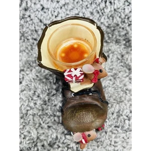 Rentner Yankee Candle Weihnachten Mäuse leben im Schuh Teelichthalter Harz - Bild 1 von 10