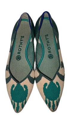 Rothy’s The Point Moroccan Pointe Toe Flats Retired Rare Women’s 9 - Image 1 of 4