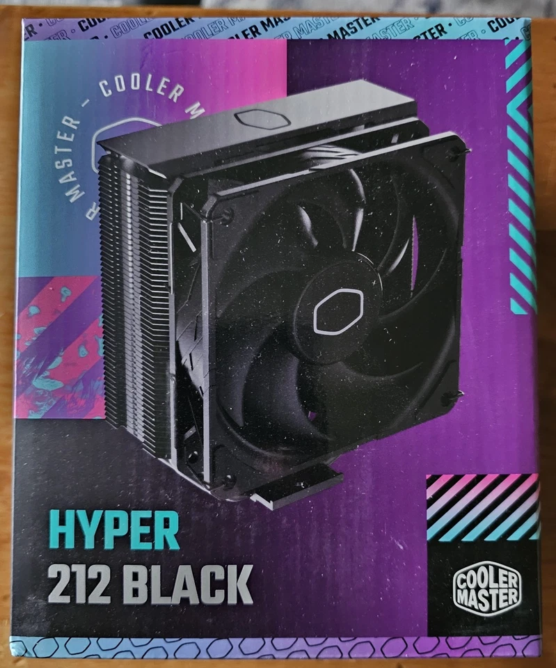 Cooler Master Hyper 212 Black Edition 120mm CPU Air Cooling Fan **New** Sealed - Image 1 of 1