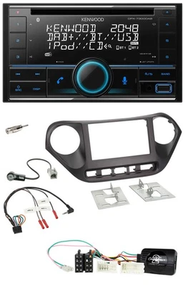 Kenwood CD 2DIN DAB USB Lenkrad Bluetooth Autoradio für Hyundai i10 ab 2014 - Bild 1 von 4