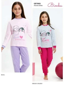 Pigiama da bambina in CALDO cotone Il Granchietto GP7092 - Imagen 1 de 1