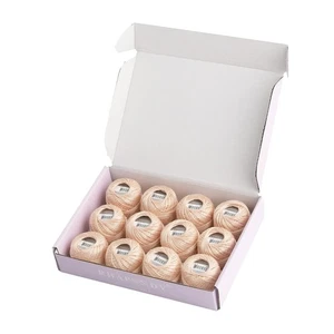 Pearl Cotton Thread Size 8 Crochet Thread Perle 12 Balls Set Hand Knitting, E... - Picture 1 of 6