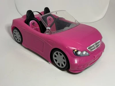 2013 美泰芭比娃娃粉色可转换汽车 BDF38 闪耀跑车玩具 — 第 1/4 张图片