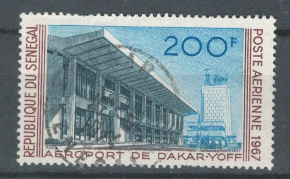 SENEGAL AFRICA French Colonies AIRPORT  DAKAR  AIR MAIL USED LOT(SEN 37) - Image 1 of 1