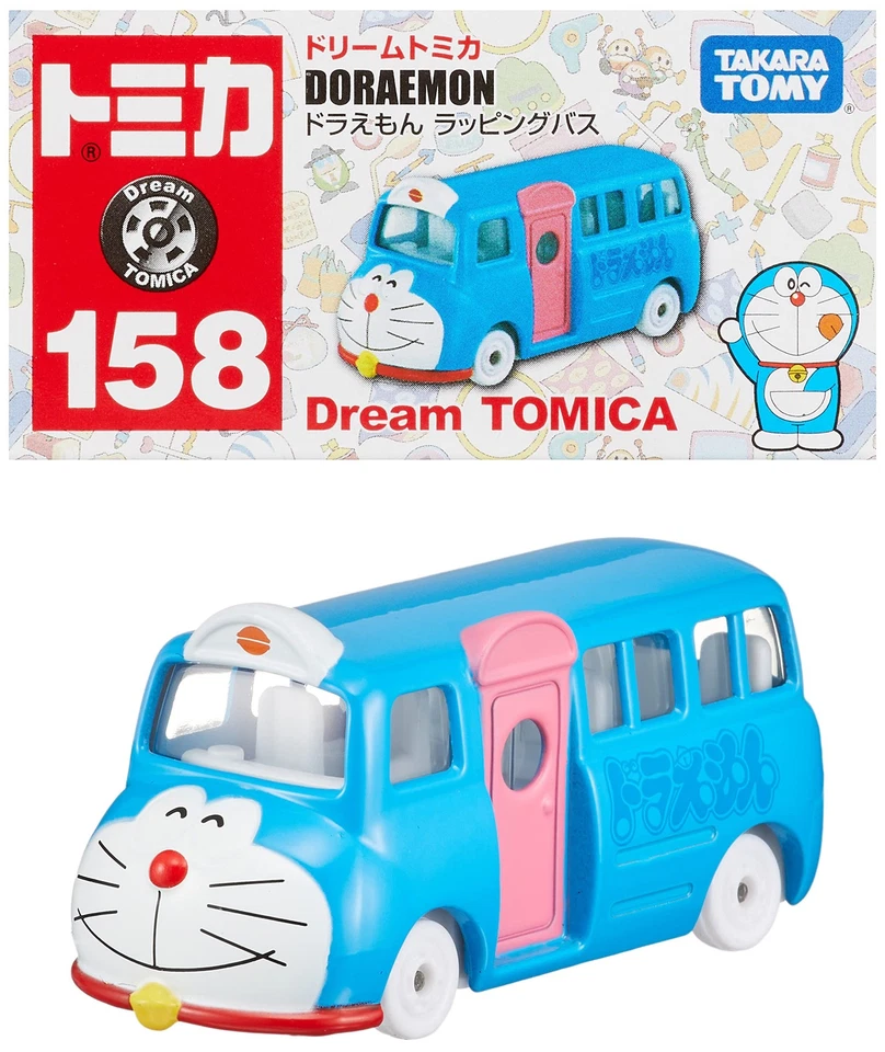 TAKARA TOMY Dream Tomica No. 158 Doraemon Wrapping Bus Miniature Car Toy - Image 1 of 4