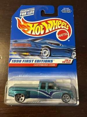 Hot Wheels 1998 First Editions  Chevrolet Customized C3500 Diecast Truck #663 - Image 1 of 4