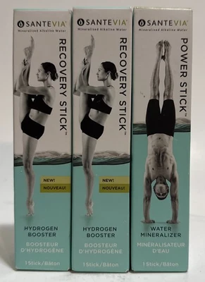 New Santevia Power Stick Water Mineralized X1 & Recovery Stick Hydrogen X2 - Image 1 of 2