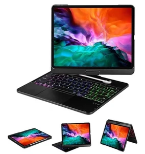 Custodia tastiera iPad Pro con rotazione per iPad 12,9 pollici Pro 6a, 5a, 4a, 3rs generazione - Foto 1 di 9