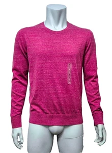 GAP Mens Jumper Crew Neck Burgundy Cotton Long Sleeve Jumper UK Small - Picture 1 of 2