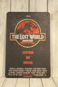 Jurassic Park Tin Sign Vintage Style Movie Poster Ad Home Theater Vintage Style - Picture 1 of 4