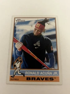2025 Topps Heritage Ronald Acuna Jr IMAGE VARIATION #367 Atlanta Braves - Bild 1 von 2