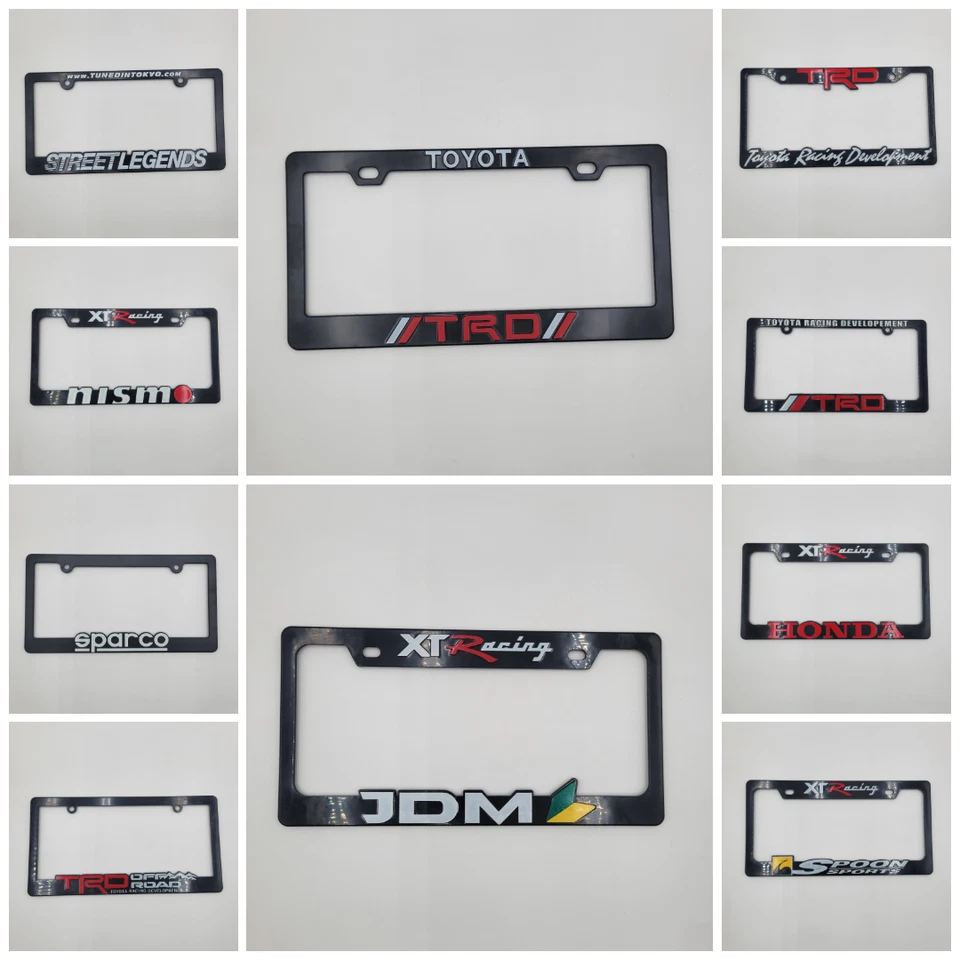 Soporte marco matrícula Toyota, Honda, XTR, TRD Foto 1 de 1