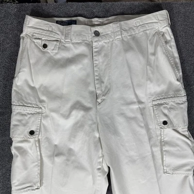 Vintage Ralph Lauren Cargo Pants Mens 36x32 Military Polo Chino Utility Workwear - Image 1 of 4