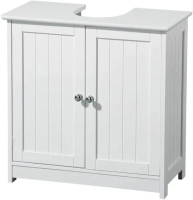 Under Sink Cabinet Bathroom Basin Unit Cupboard Storage Furniture White