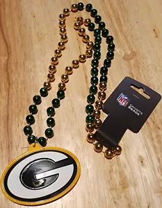 GREEN BAY PACKERS MULTI COLOR BEAD CHAIN REPRESENT - Picture 1 of 4