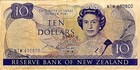 New Zealand 10 Dollars, 1985 Queen Elizabeth Ii Collectible Circulated Pp83