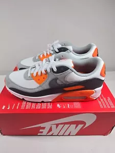 Nike Air Max 90 Summit White Safety Orange Smoke Grey DM0029-108 Men's Size 11.5 - Picture 1 of 8