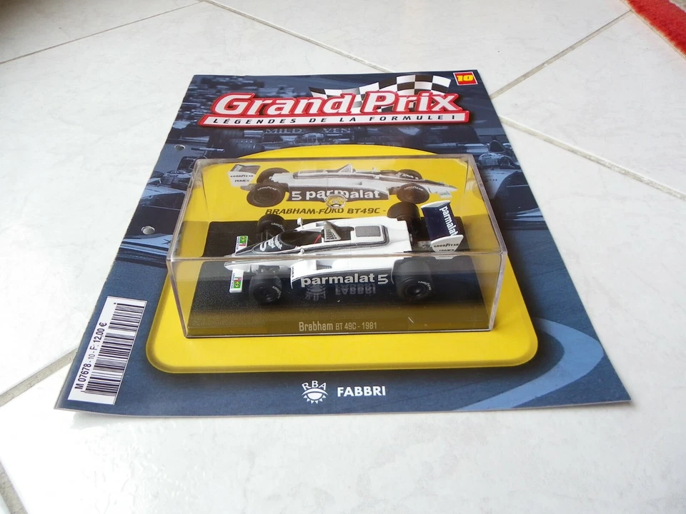 Brabham Ford BT49C Nelson Piquet #5 1981 1/43 F1 RBA Fabbri F1 + Fascicolo - Immagine 1 di 1
