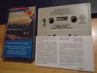 RARE OOP PROMO Schubert Schumann Murray Perahia CASSETTE TAPE Sonata classical ! - Image 1 of 2