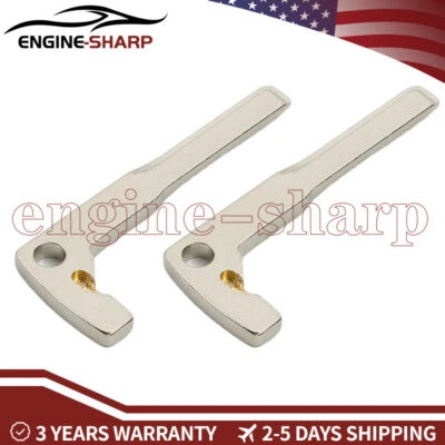 2pcs Smart Remote Emergency Key Uncut Blade Blank Replacement for Mercedes Benz Foto 1 de 4