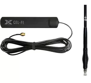 Cel Fi Go mobile Car Antenna Removeable Whip COMPACT HIGH GAIN 7dB BLACK 4G 5G - Picture 1 of 7