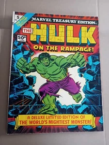 Marvel Treasury Edition No 5. The Hulk On The Rampage. 1975 Marvel F/FV - Picture 1 of 11