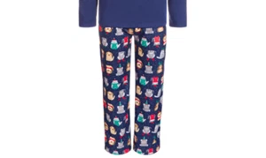 Family PJs Kids Size 8 Bah Humbug Dogs Holiday Pajama Pants Only - Picture 1 of 1