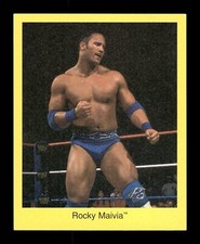 ROCKY THE ROCK MAIVIA Vtg 1997 Cardinal WWF Trivia Rookie Card Pro Wrestling WWE
