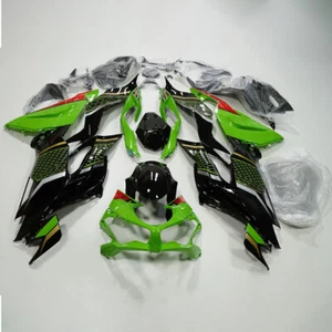 Honeycomb Fairing Kit For Kawasaki Ninja ZX6R 2019-2023 ZX636 Green Black Body - Picture 1 of 3