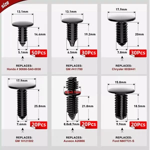 170 PIEZAS Automotriz Árbol de Navidad Clips Surtido Retenedor Sujetador para Honda GM - Imagen 1 de 9