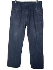 Pantalones de mezclilla Rocawear para hombre lavado medio pierna recta talla 38x33 - Imagen 1 de 5